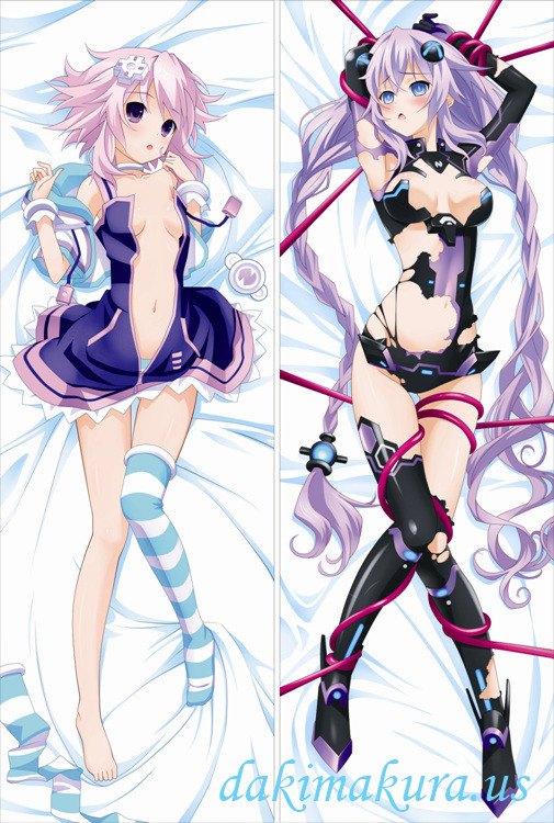 Hyperdimension Neptunia - Neptune + Purple Heart Pillow Cover